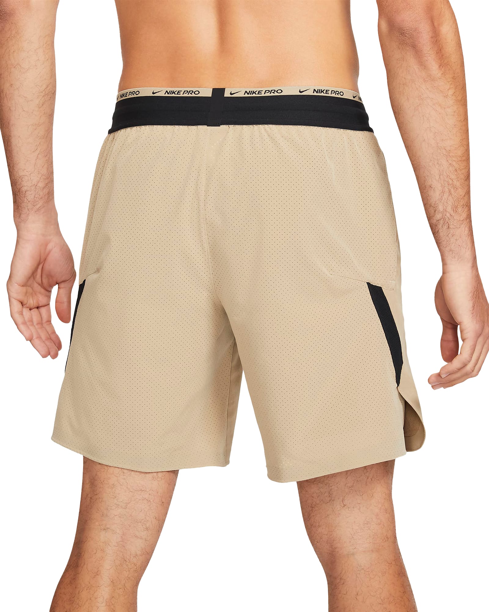 Nike Men's Pro Dri-FIT Flex Rep Shorts - Khaki / Black